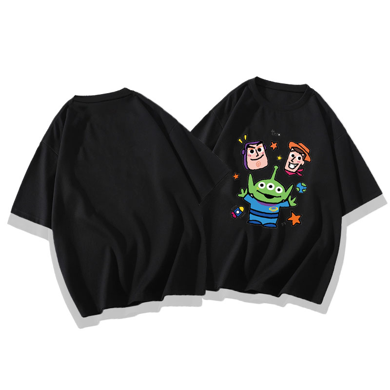 Áo thun bé gái Babylove áo ngắn tay chất cotton mềm mịn thoáng mát in Da đen Giàu Dễ thương Buồn cười