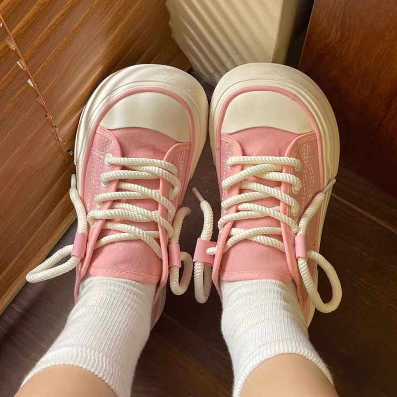 Giày thể thao nữ thời trang, Mẫu giày bánh mì mới nhất 2023, nâng đế siêu hack dáng MSP: C-2