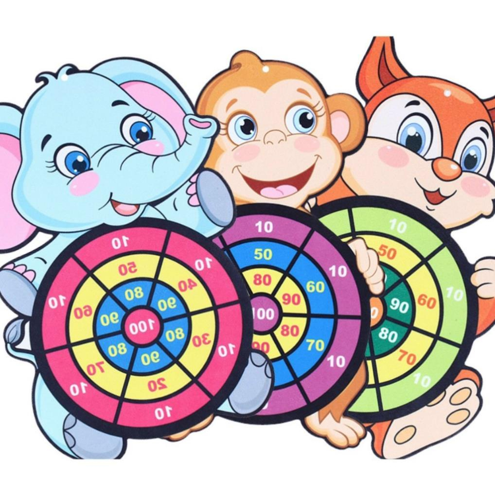 Bảng đồ chơi phi tiêu bóng dính họa tiết hoạt hình cho bé C058 - Đồ Chơi Trí Tuệ