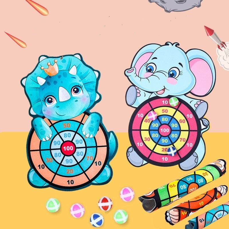 Bảng đồ chơi phi tiêu bóng dính họa tiết hoạt hình cho bé C058 - Đồ Chơi Trí Tuệ