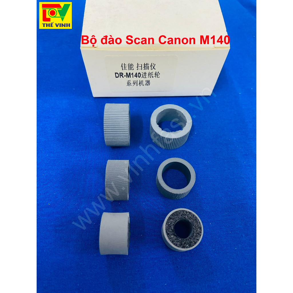 BỘ QUẢ ĐÀO, CAO SU KÉO GIẤY MÁY SCAN CANON M140