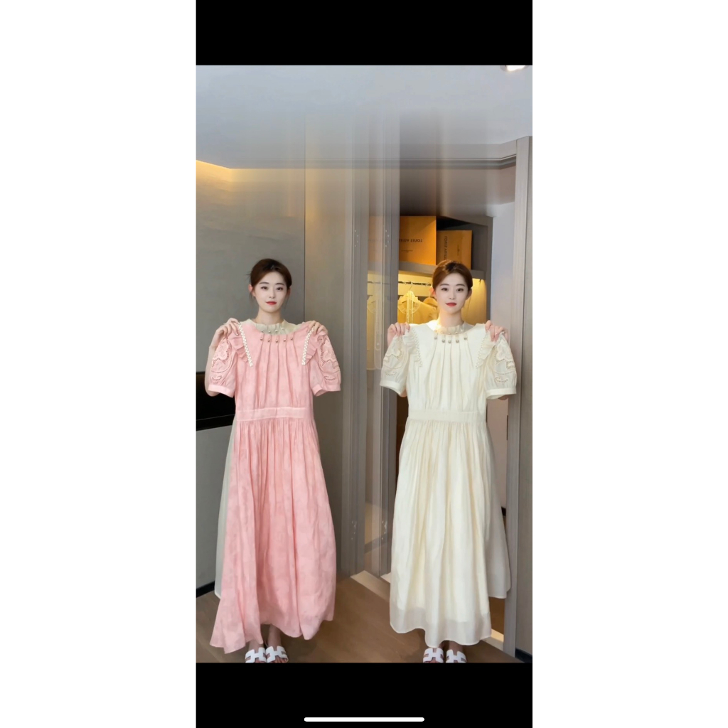 ĐẦM SƠ MI 2 LỚP CAO CẤP, CHẤT VẢI ÁNH TƠ MỀM MỊN, MẶC ĐƯỢC CẢ 2 KIỂU TRƯỚC VÀ SAU