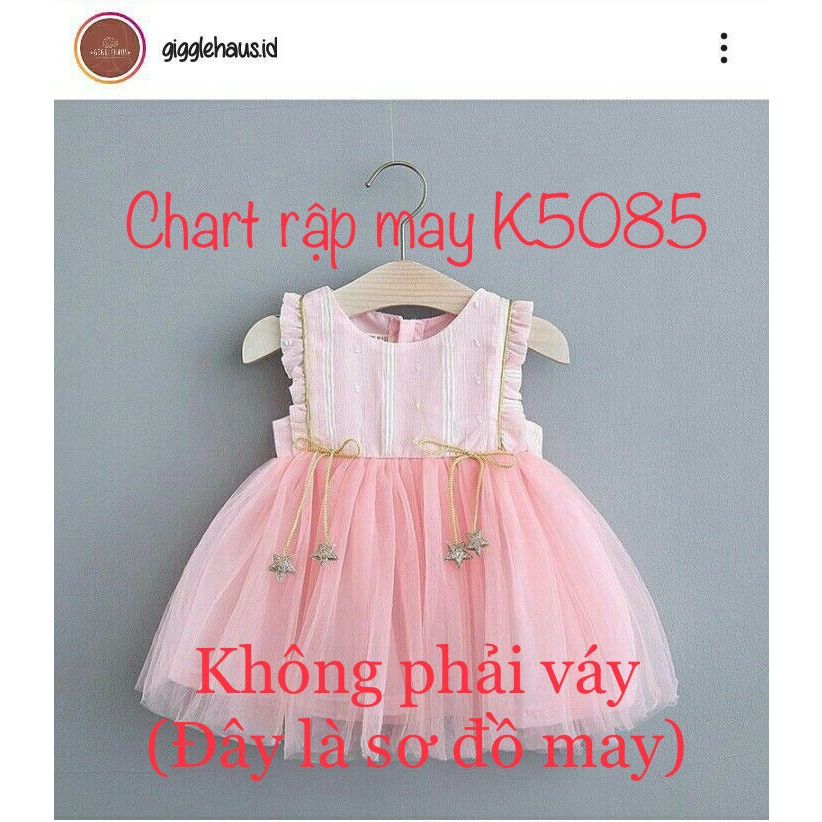 Rập Váy Thiết Kế Công Chúa Mã K5085