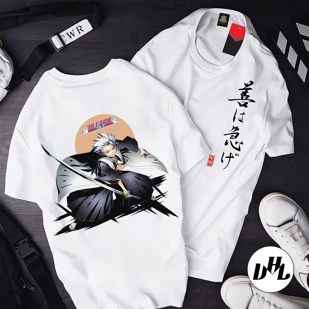 Áo thun nam nữ bleach hình tròn, Áo thun Anime Manga truyện tranh Naruto Unisex Nam Nữ