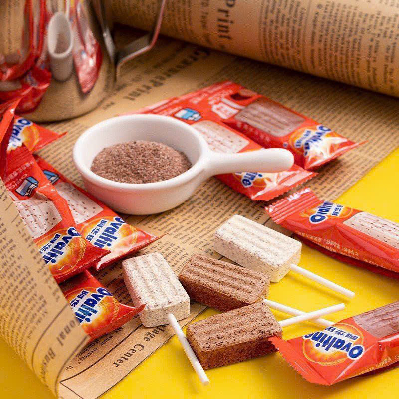 Một kẹo que kem cacao lúa mạch Ovaltine - Hongkong | Ăn vặt ngon rẻ cho bé