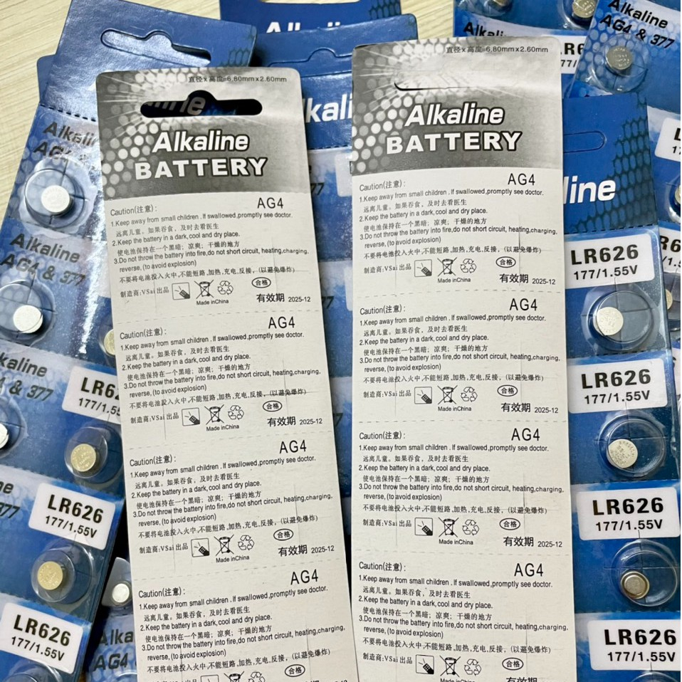 Pin đồng hồ máy quartz chạy kim LR626 1.5V