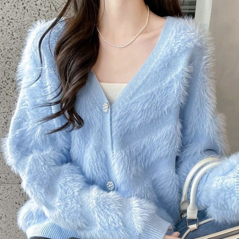 Áo cadigan len lông QC siêu xinh