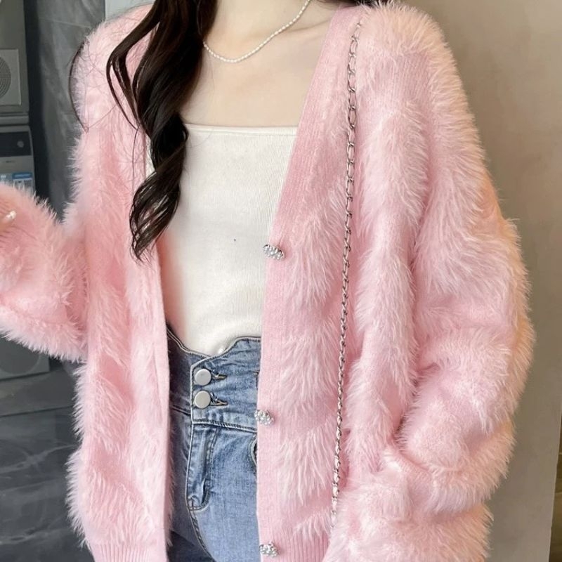 Áo cadigan len lông QC siêu xinh