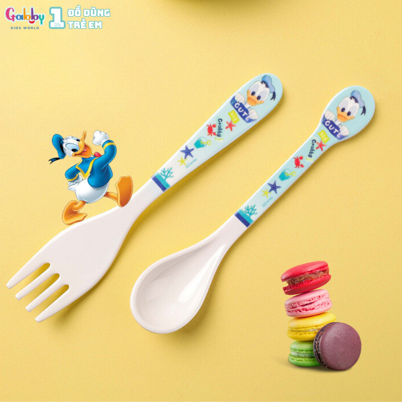 Muỗng Nĩa Ăn Dặm Nhựa Melamine Nhỏ Cho Bé Nhân Vật Disney (Mickey, Minnie, Donald, Ariel, Snow White)