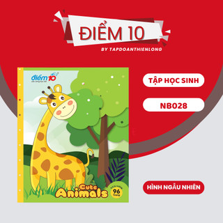  Tập học sinh 96 trang(4 oly vuông) Điểm 10 TP-NB028 (hình ngẫu nhiên)