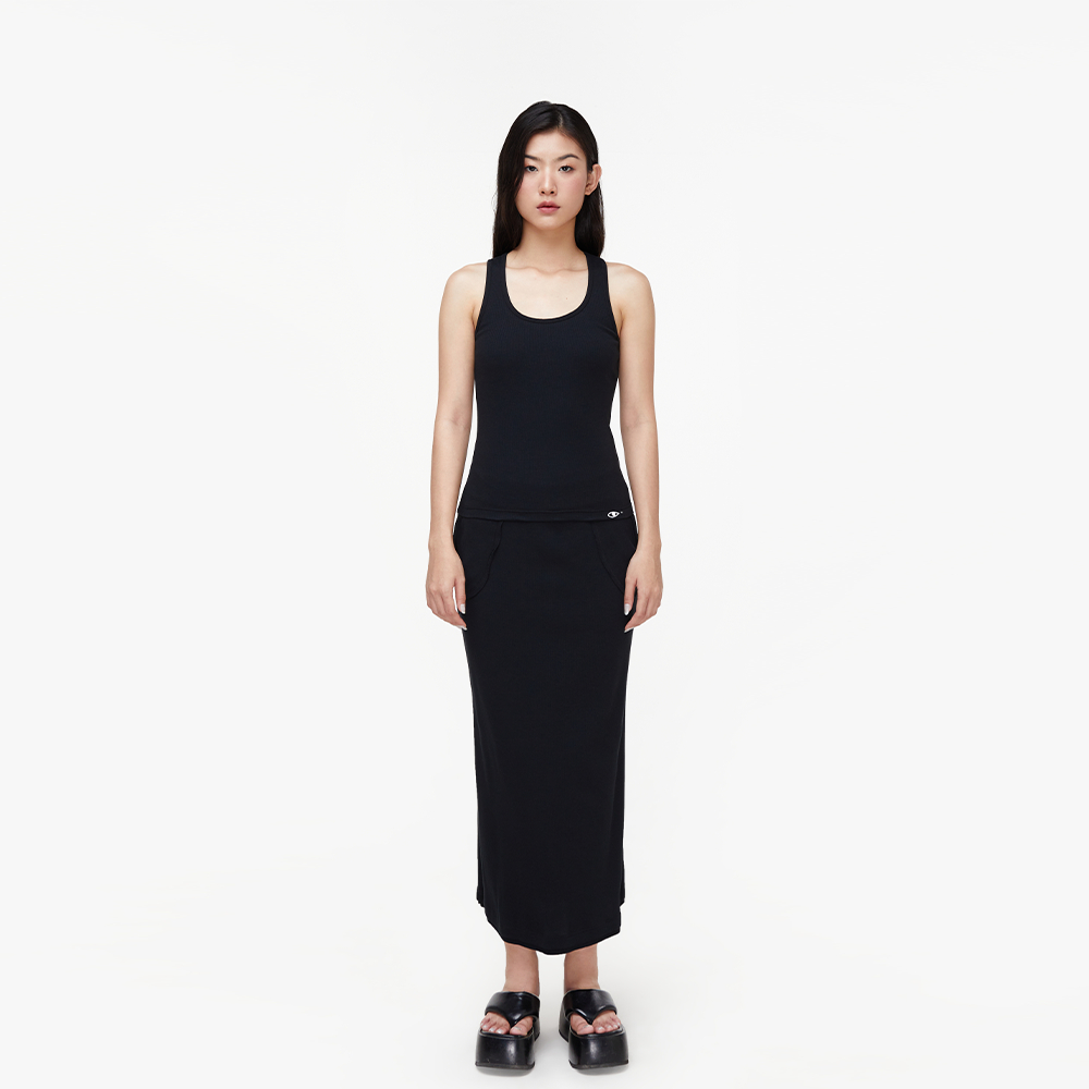 TheBlueTshirt - Áo Ba Lỗ Nữ Màu Đen - The 100% Tank - Black