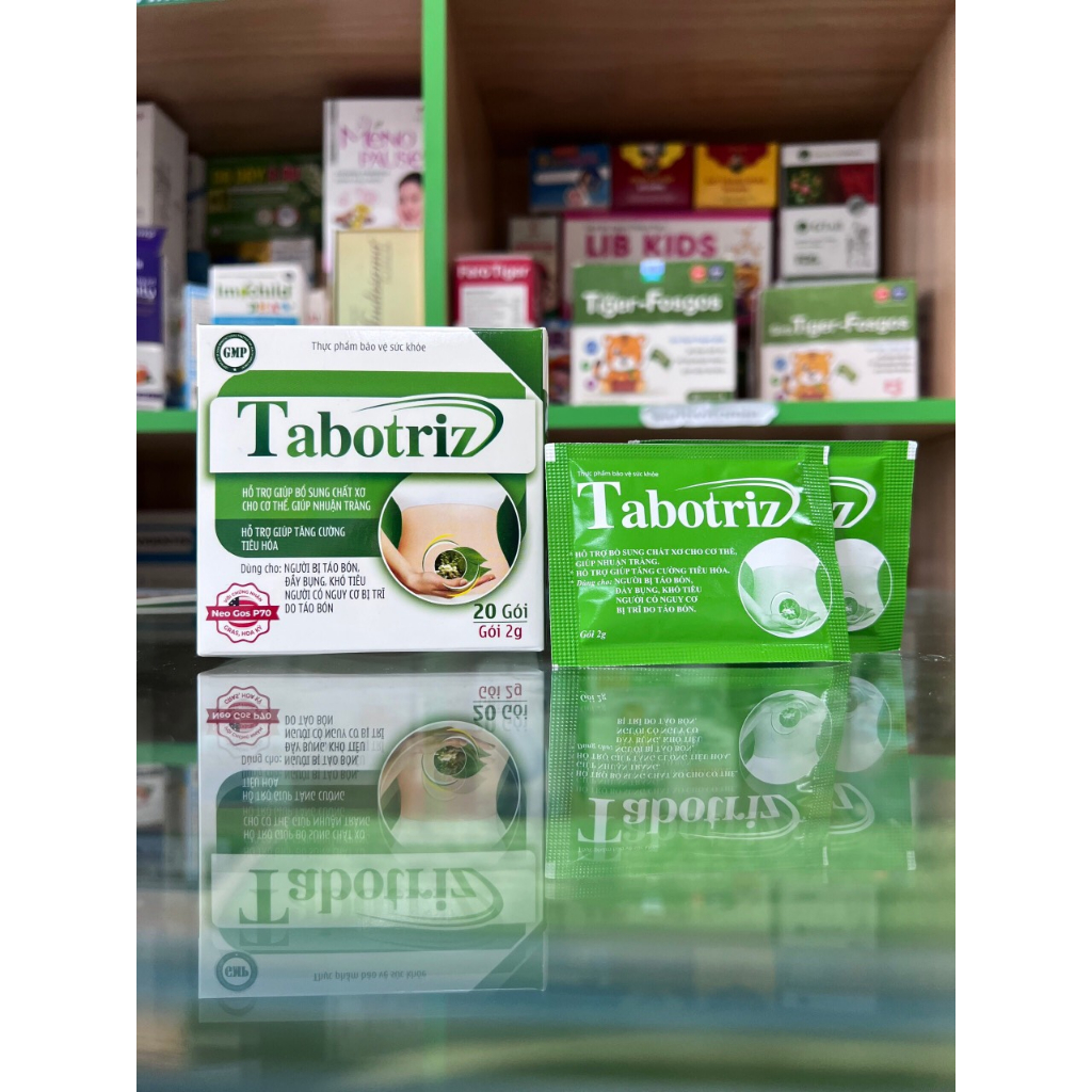 Chất xơ hòa tan Tabotriz -  Dùng cho người bị táo bón, trĩ, an toàn cho bà bầu - Hộp 20 gói - Nhà thuốc Gia Đình