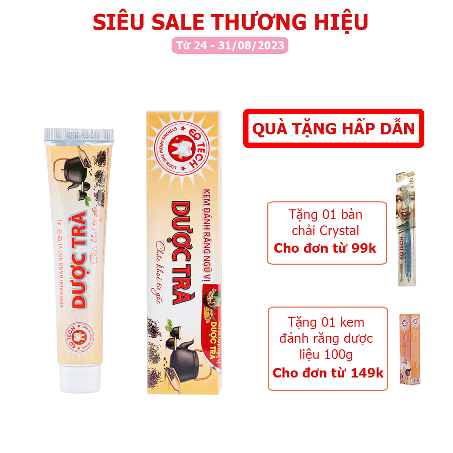 Kem đánh răng ngũ vị dược trà cho răng chắc khỏe từ gốc