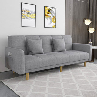 Ghế sofa giường phòng khách đa năng, sofa gập ngả lưng kích thước 1m8, tặng kèm 2 gối