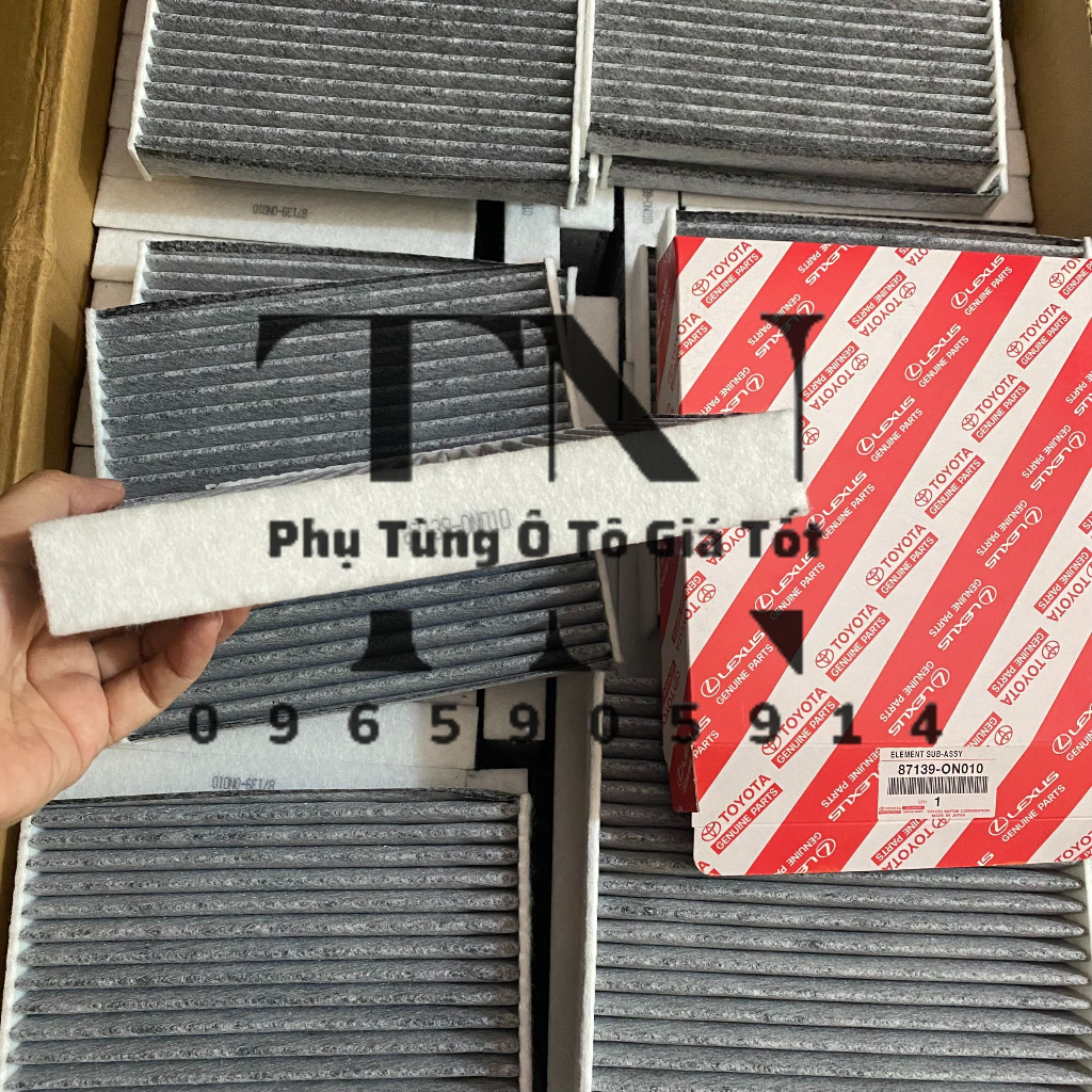 Than hoạt tính - Lọc gió điều hòa, máy lạnh xe Vios, Innova, Fortuner, Altis, Corolla Cross,Yaris,Camry - Mã:8713906060/
