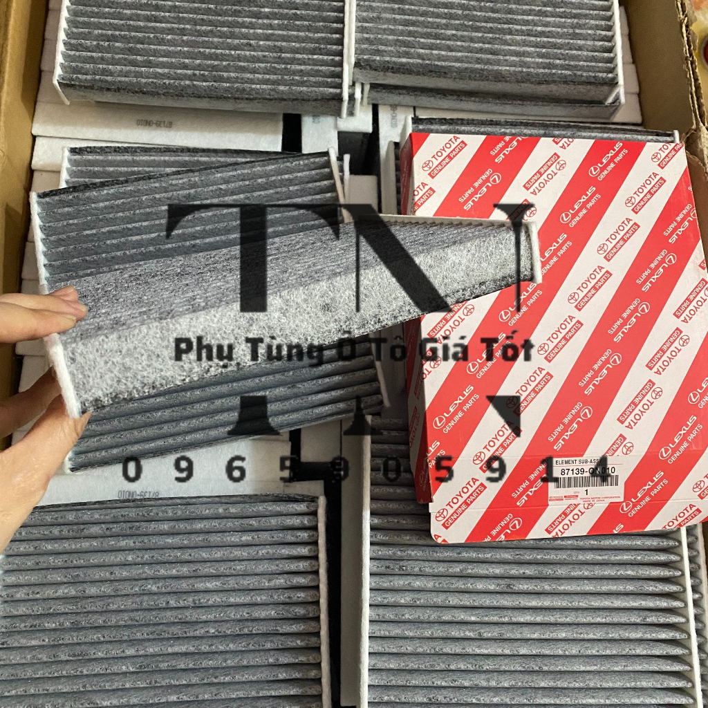 Than hoạt tính - Lọc gió điều hòa, máy lạnh xe Vios, Innova, Fortuner, Altis, Corolla Cross,Yaris,Camry - Mã:8713906060/