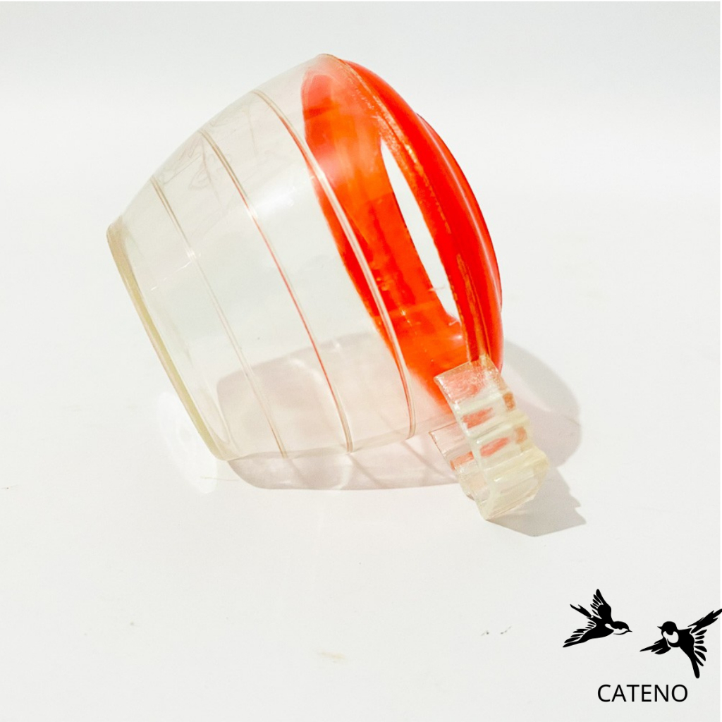 Cóng ăn đỏ chào mào - cóng ăn khuyên chất liệu nhựa mica giá rẻ họa tiết siêu đẹp