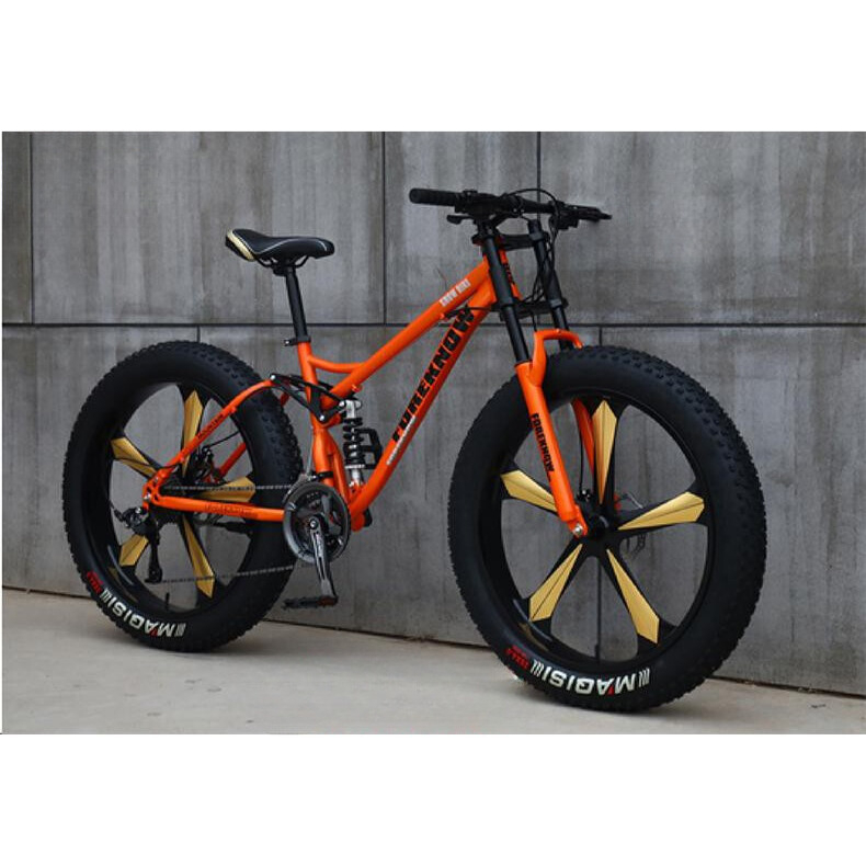 Xe bánh béo vành đúc bánh 26 inch thời thượng, xe 21 tốc độ - Tặng kèm full phụ kiện