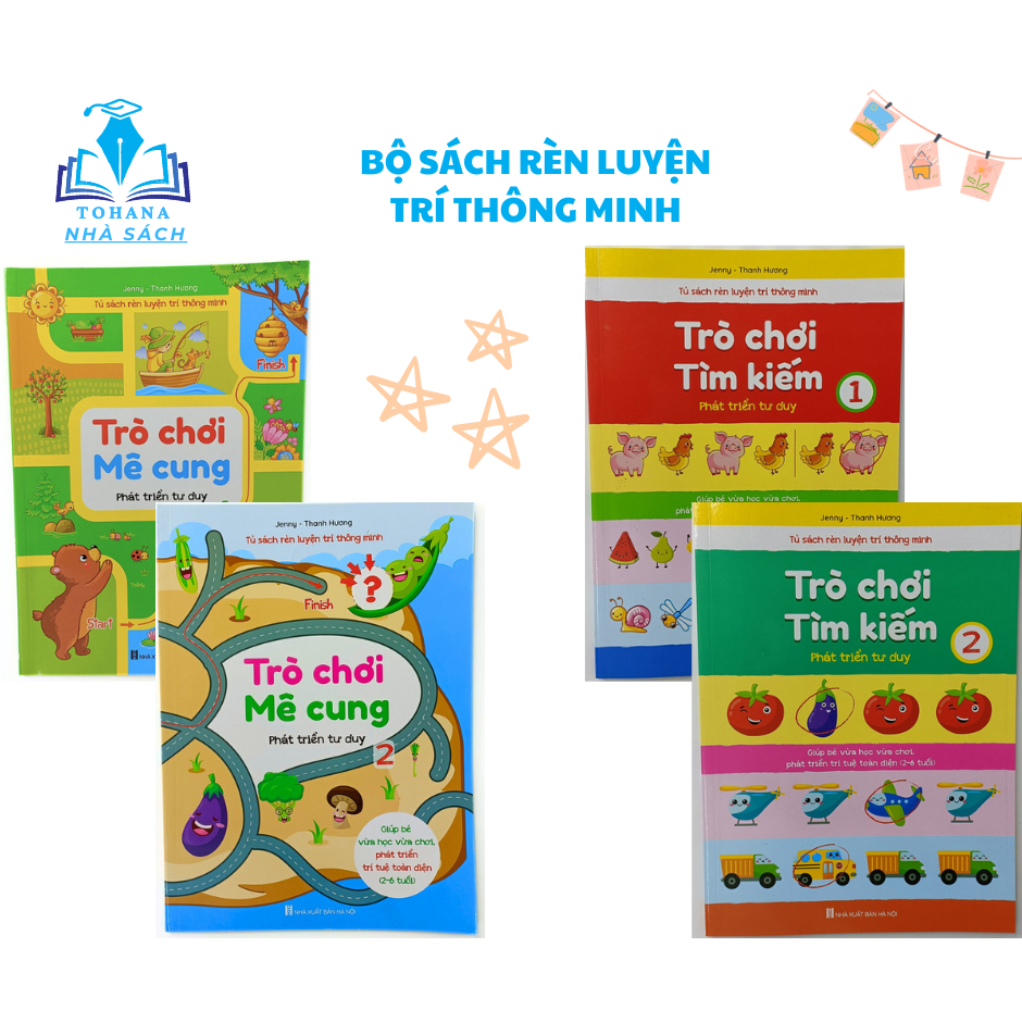 Sách - Rèn Luyện Trí Thông Minh Trò - Chơi Mê Cung Và Trò Chơi Tìm Kiếm - Phát Triển Tư Duy Cho Trẻ Từ 2-6 Tuổi