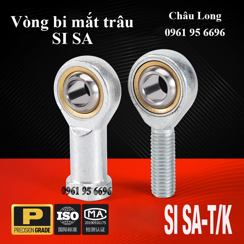 Vòng Bi Mắt Trâu SI SA5 6 8 10 12 14 16 18 20 22T/K Bạc Đạn Mắt Trâu Loại Tốt