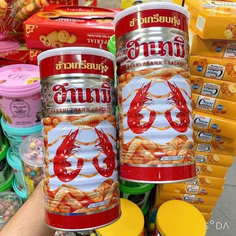 Snack tôm lon Hanami