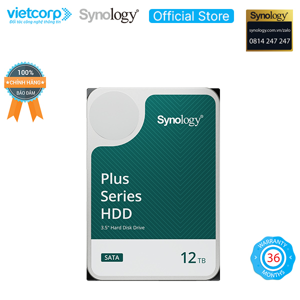 Ổ cứng HDD cho NAS Synology HAT3300-12T dung lượng 12TB - Hàng Chính Hãng