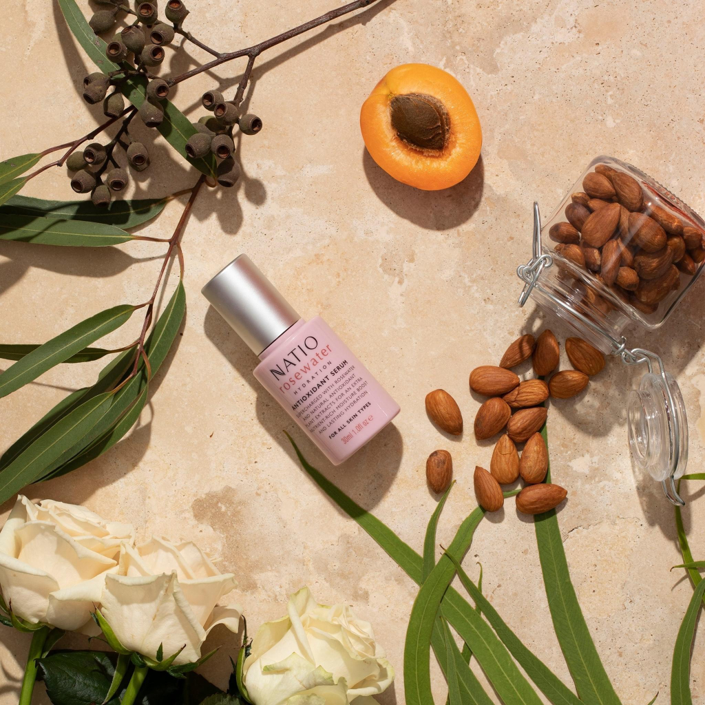 Tinh chất Hoa hồng tinh khiết 100% chống Oxy hóa mạnh mẽ, căng bóng, sáng hồng, se lỗ chân lông NATIO
