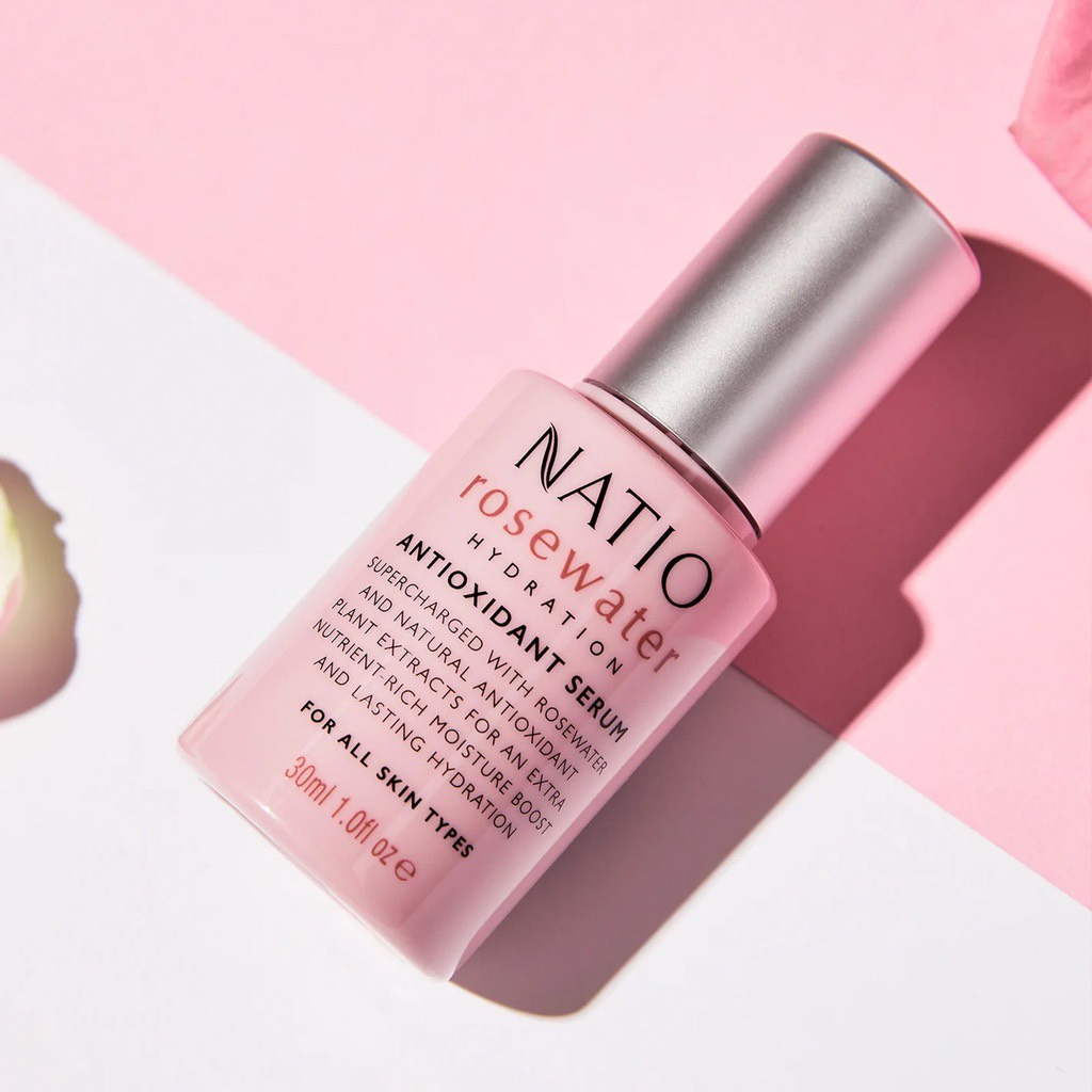 Tinh chất Hoa hồng tinh khiết 100% chống Oxy hóa mạnh mẽ, căng bóng, sáng hồng, se lỗ chân lông NATIO