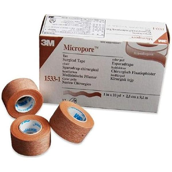 Băng keo giấy y tế 3M dùng trong phẫu thuật thẩm mỹ mũi mi mắt 2.5cm 1.25cm Micropore
