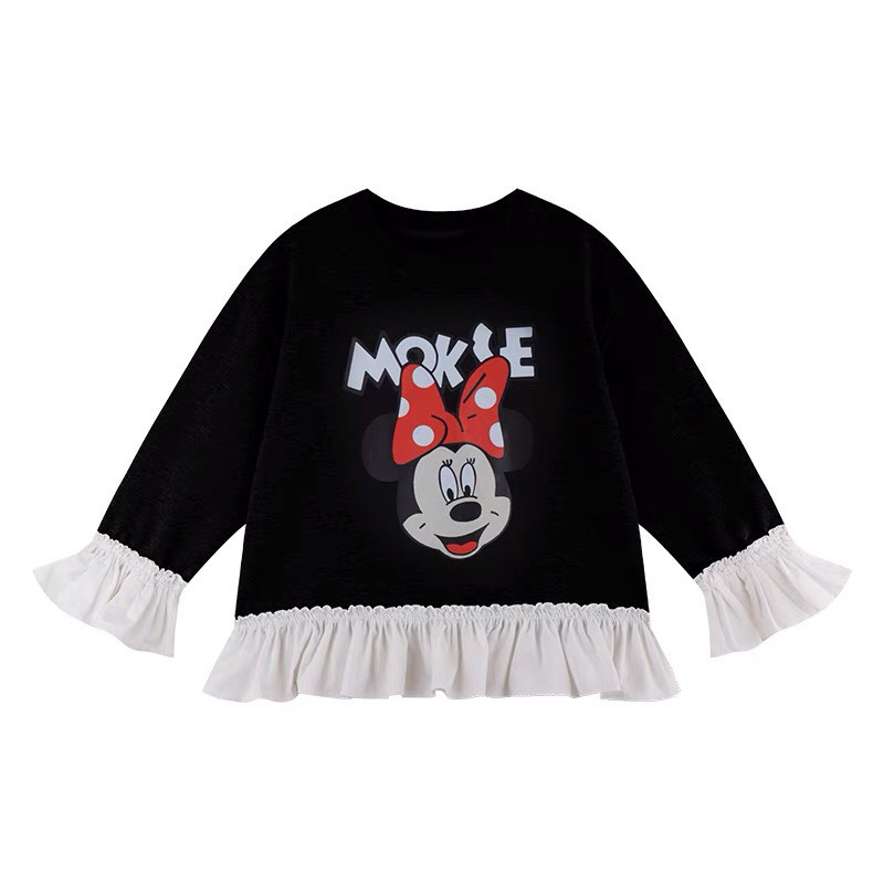 ÁO NỈ CHUỘT MẪU ĐUÔI CÁ CHO BÉ GÁI 1-6 TUỔI