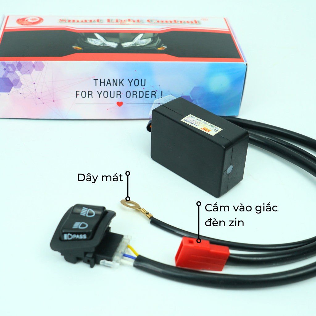 Mạch tắt đèn gắn cho Vario 150-160. Chính hãng BH 1 năm