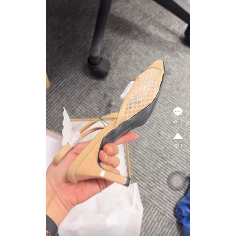 Giày cao gót zara 5 phân xuất dư thiết kế lưới mũi nhọn