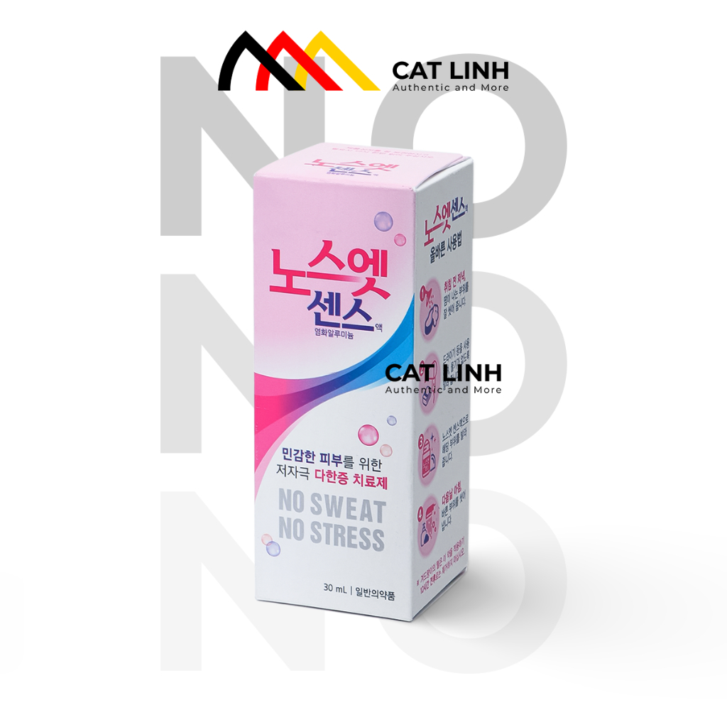 Lăn nách Care Solution No Sweat No Stress Hàn Quốc, ngăn mồ hôi và khử mùi rất hiệu quả, 30ml