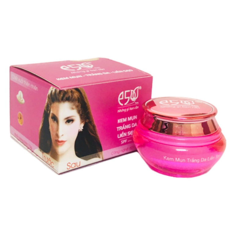 Kem E5 -Mụn, Trắng da, liền sẹo, Xóa thâm (18g) (mua 2 hũ tặng 1 serum trắng da e5 )