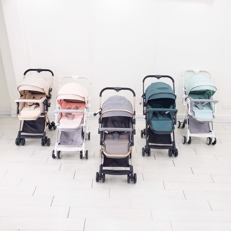 Xe đẩy gấp gọn 2chiều 3 tư thế Beleco