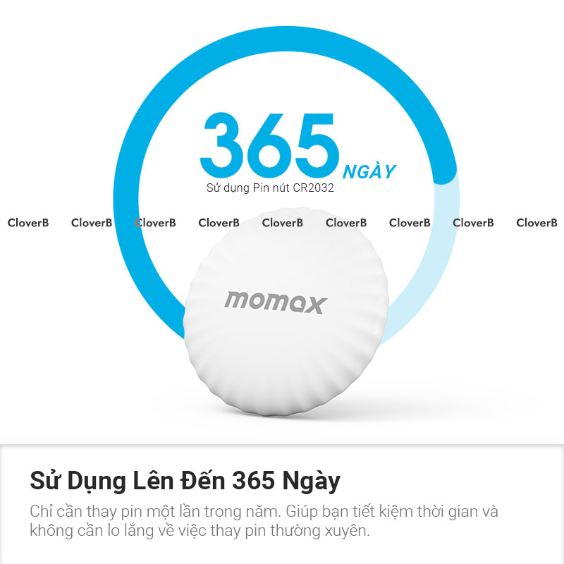 Định vị GPS Momax Pintag, định vị xe máy, ô tô, vật nuôi, đồ dùng cá nhân, pin dùng 365 ngày