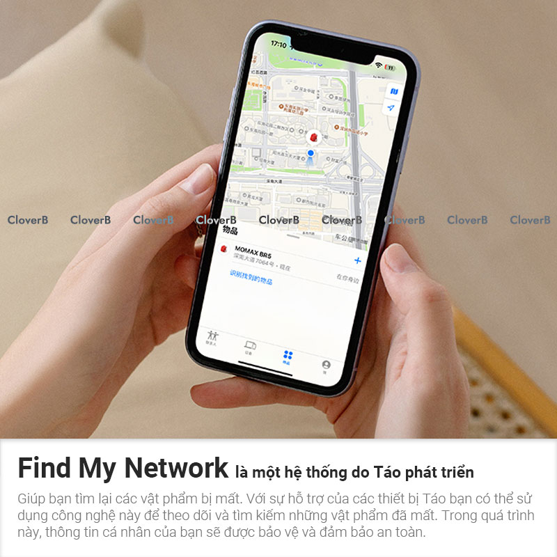 Định vị GPS Momax Pintag, định vị xe máy, ô tô, vật nuôi, đồ dùng cá nhân, pin dùng 365 ngày