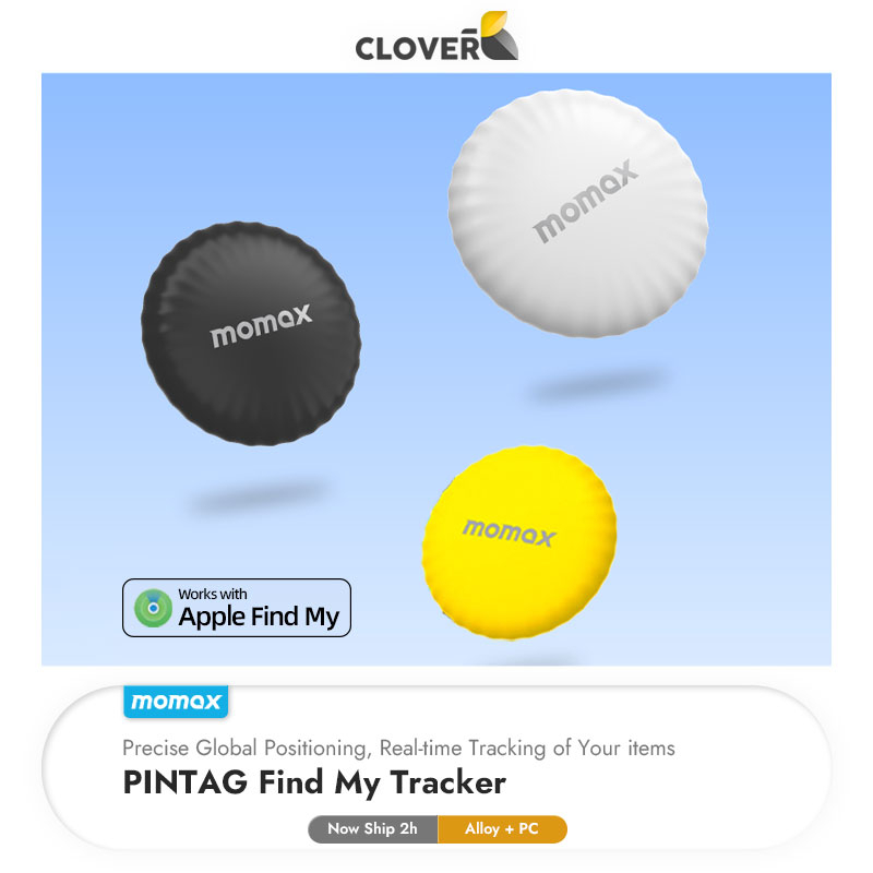 Định vị GPS Momax Pintag, định vị xe máy, ô tô, vật nuôi, đồ dùng cá nhân, pin dùng 365 ngày