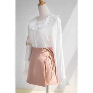 Chân váy skort marc fashion đắp chéo thắt nơ - favh070823