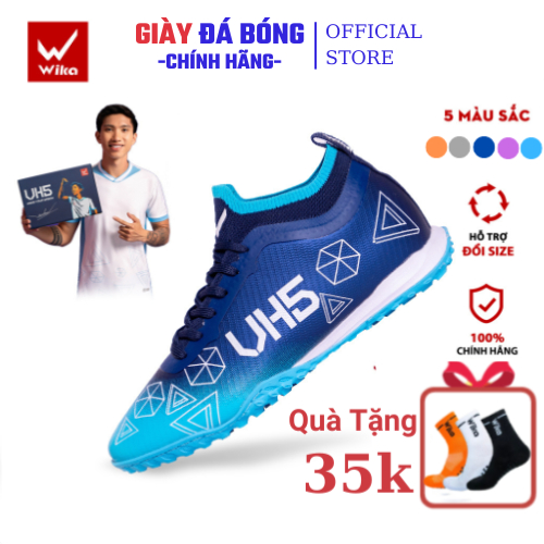 Giày Bóng Đá Wika Văn Hậu VH5 Bộ Đệm Đế EVA Giảm Chấn, Giày Đá Banh Chính Hãng.