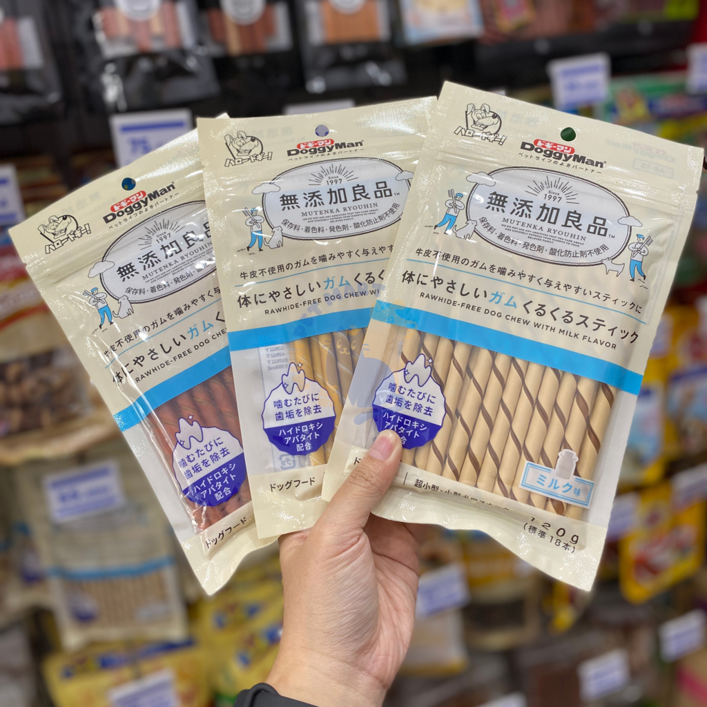 Que Gặm Vị Phô Mai DoggyMan Xương Gặm Cho Chó Bổ Sung Vitamin Gói 120g - Mini Pet Mart