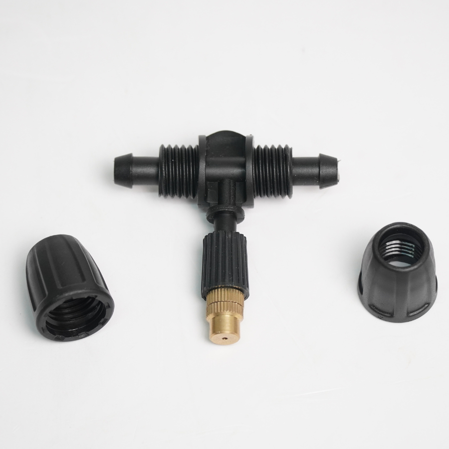 Bộ Kit Tưới Phun Sương 20m Ống PVC 10mm- 20 Béc Đơn đồng, Đơn Cam, Đơn xám