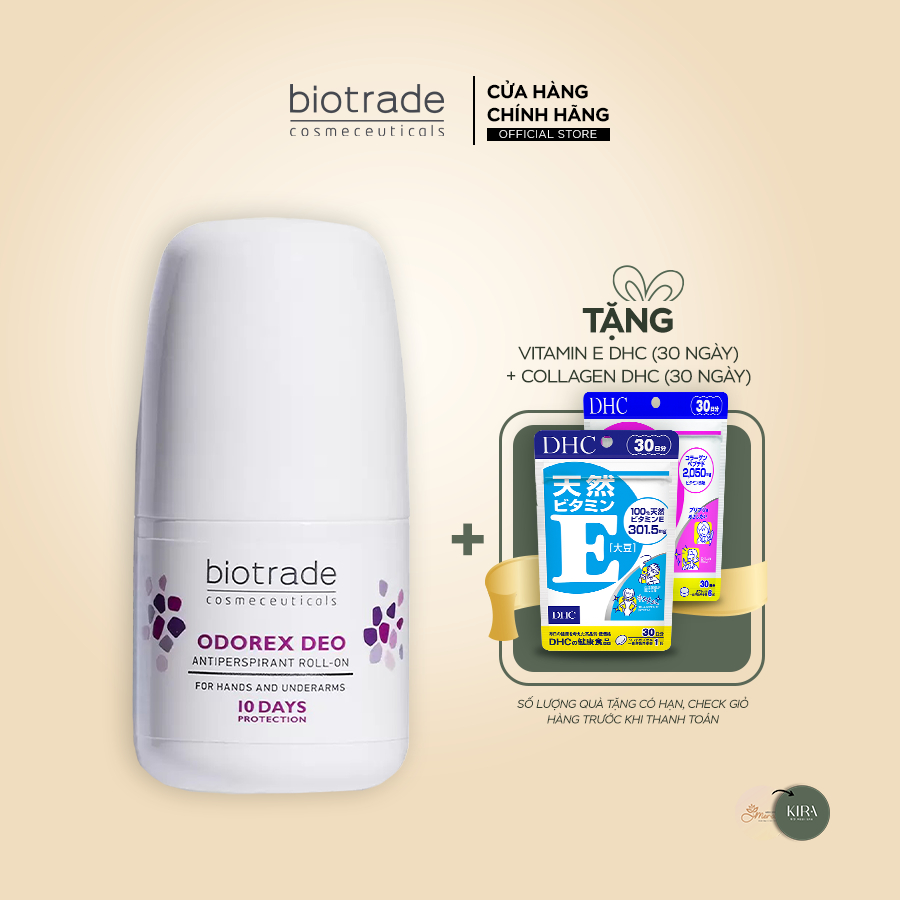 [BIOTRADE] Lăn Khử Mùi Odorex Deo Khử Thâm, Thơm Vùng Nách 10 ngày 40ml