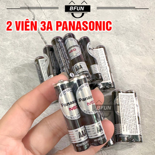Pin tiểu aaa panasonic 2 viên chính hãng 1.5v- pin 3a cho remote,đèn pin,chuột máy tính bfun