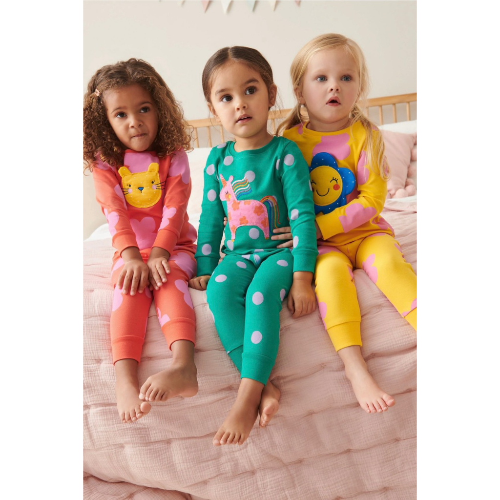 Bộ thu đông bé gái cotton mềm mại