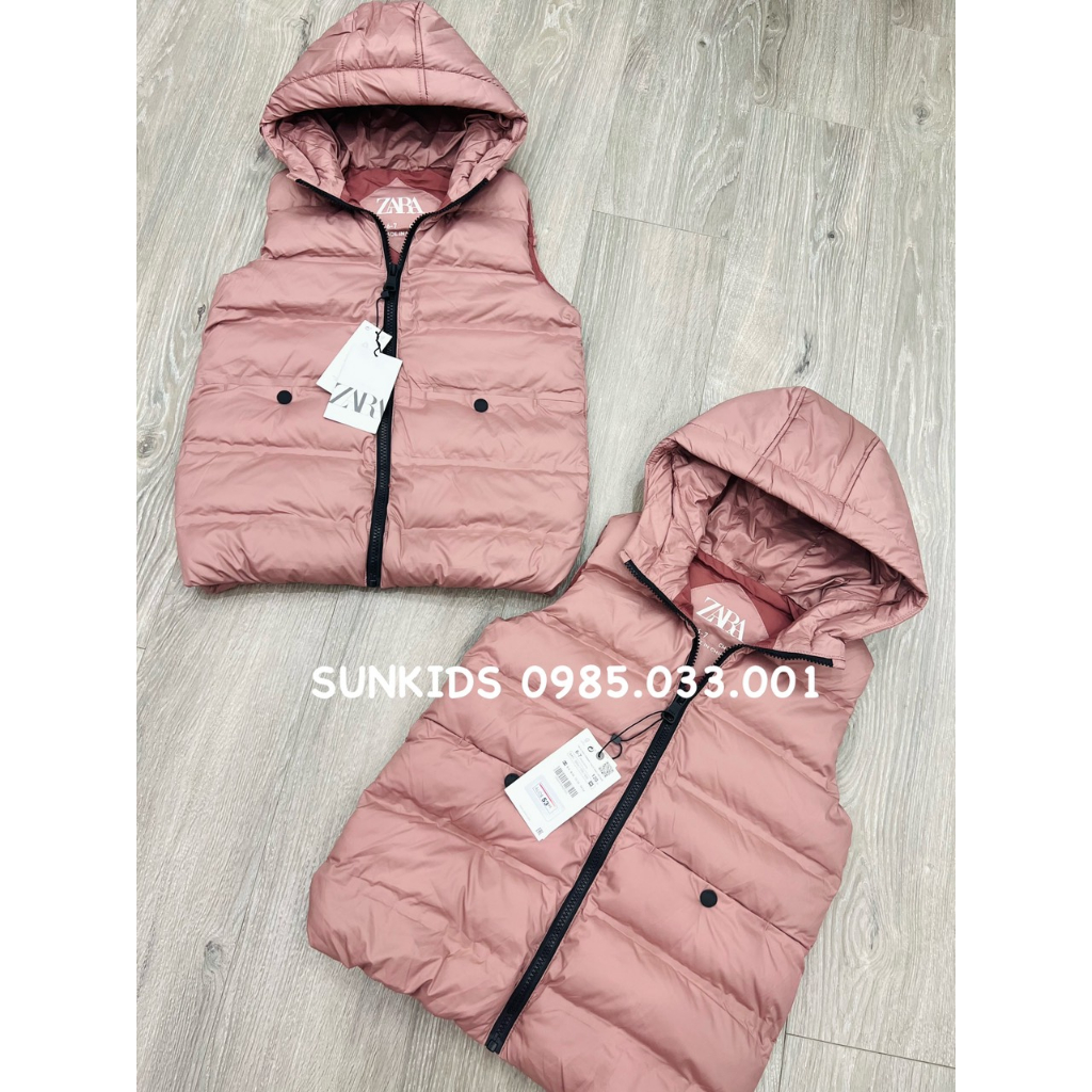 Áo phao gile hồng đỗ có sz mẹ bé