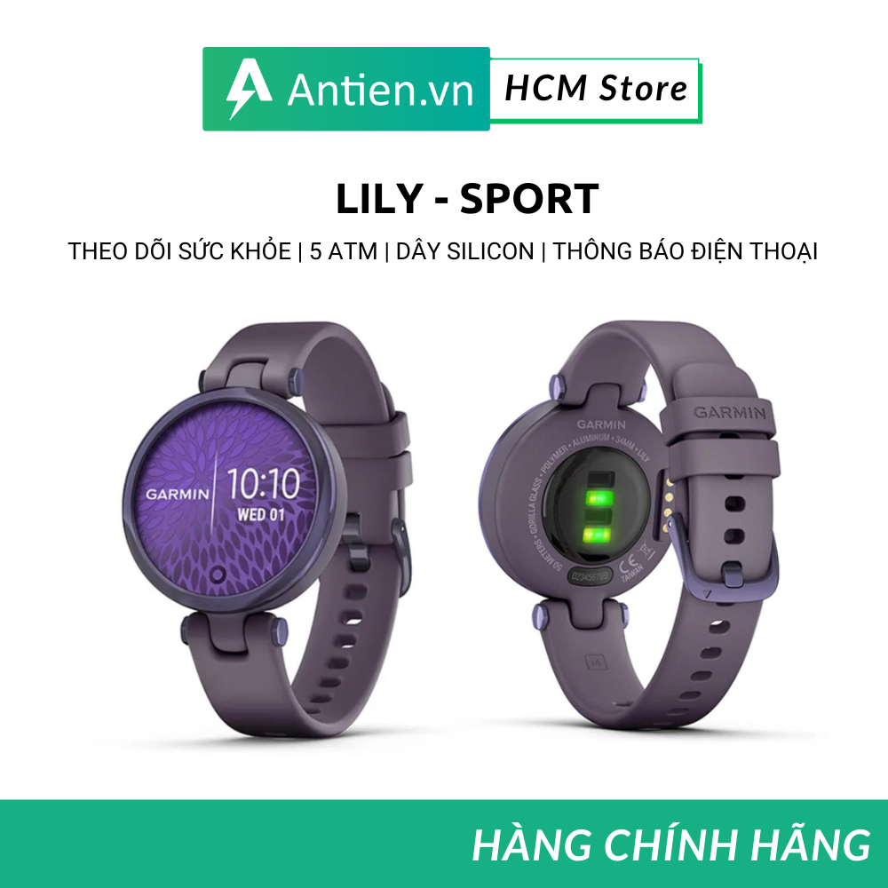 - Đồng hồ thông minh nữ Garmin Lily Sport - Dây Silicon