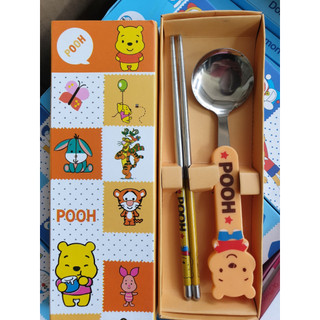 Bộ Thìa muỗn đũa Hình Gấu Doremon Kitty dễ thương cho bé tập ăn dặm