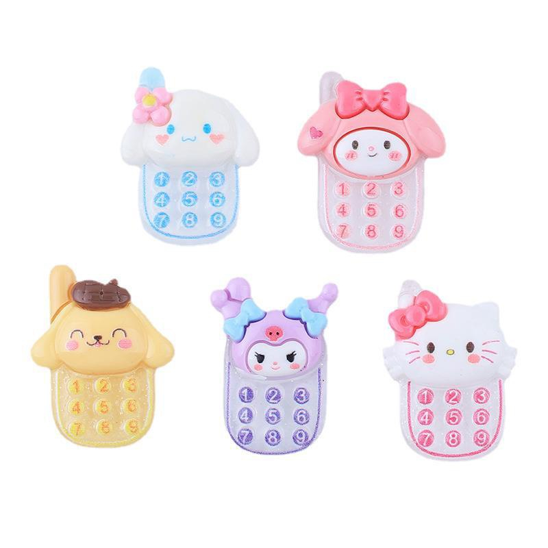 Charm  slime/ Dụng Cụ Charm Trang Trí  Hình Điện Thoại kèm Bé Thú Cute