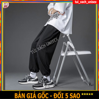 Quần jogger nam nữ ống rộng BÓ CHUN basic track pants unisex